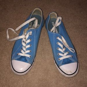 Used light blue converse low tops